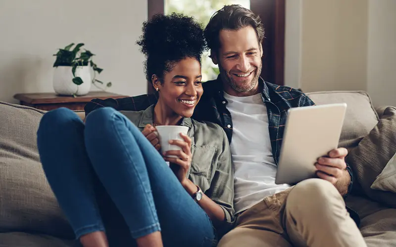 couple on a couch